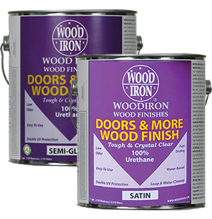 Wood Iron Doors and More Satin Finish and Sem-Gloss Finish