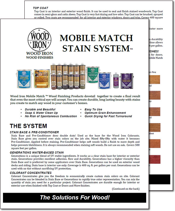 Mobile Match Stain System