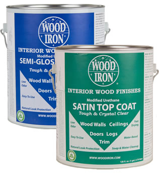 Wood Iron Top Coat - Both Satin Sheen and Semi-Gloss Sheen